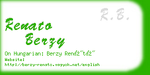 renato berzy business card